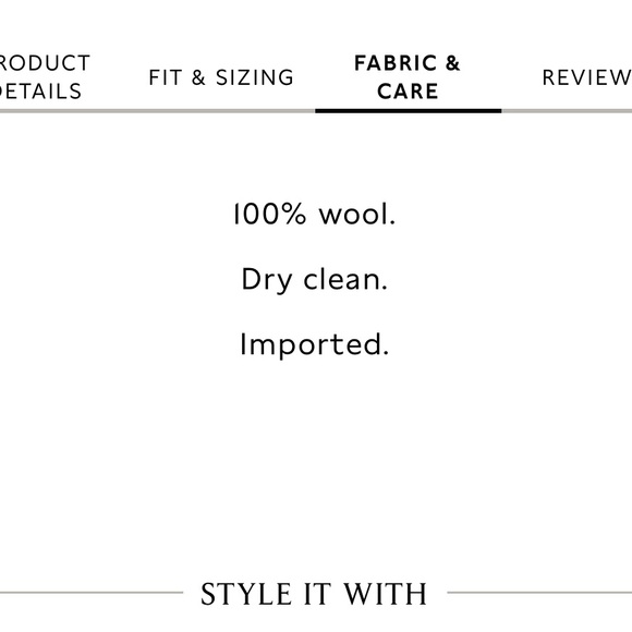 Banana Republic Lido Straight Italian Wool Pant Black 2 - Picture 9 of 9